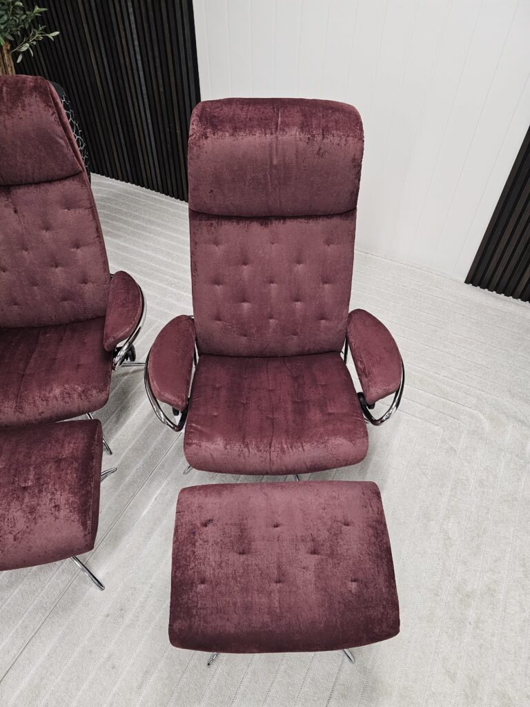 2 stk. Stressless London lenestoler med krakk