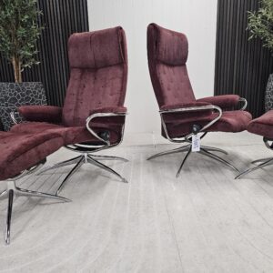 2 stk. Stressless London lenestoler med krakk - Bilde 3