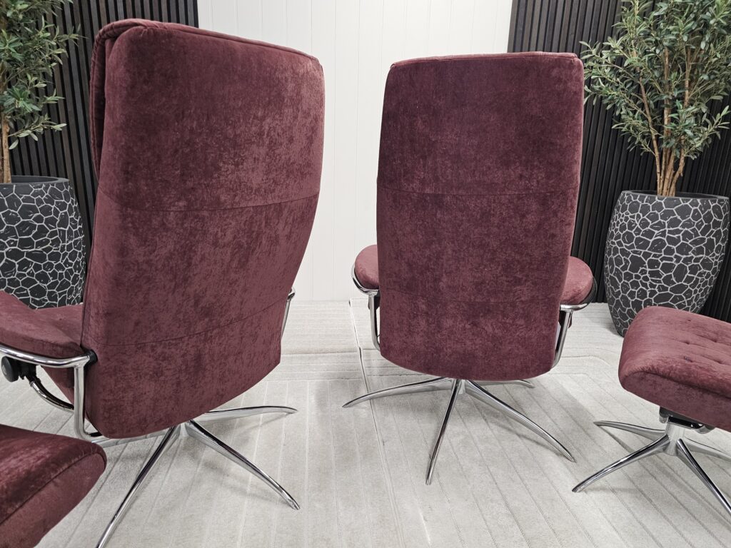 2 stk. Stressless London lenestoler med krakk