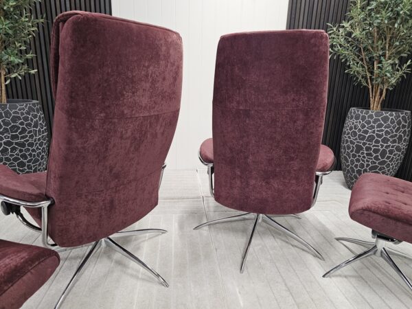 2 stk. Stressless London lenestoler med krakk
