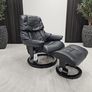 3 stk. Stressless Reno lenestoler med krakk - Bilde 6