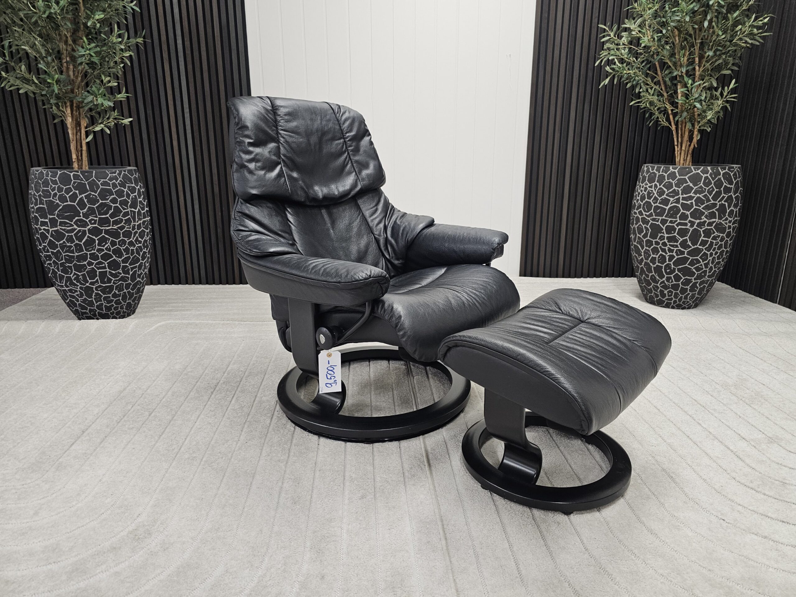 3 stk. Stressless Reno lenestoler med krakk - Bilde 6