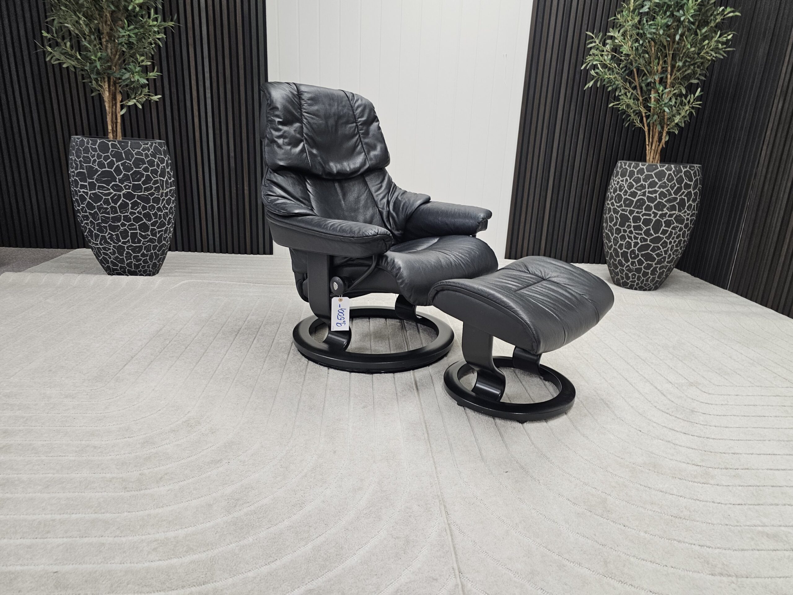 3 stk. Stressless Reno lenestoler med krakk - Bilde 3