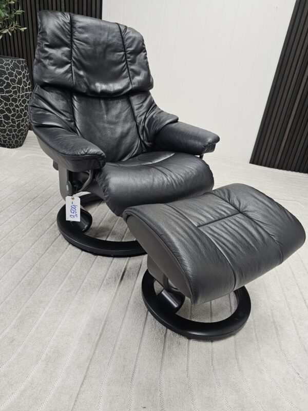 3 stk. Stressless Reno lenestoler med krakk