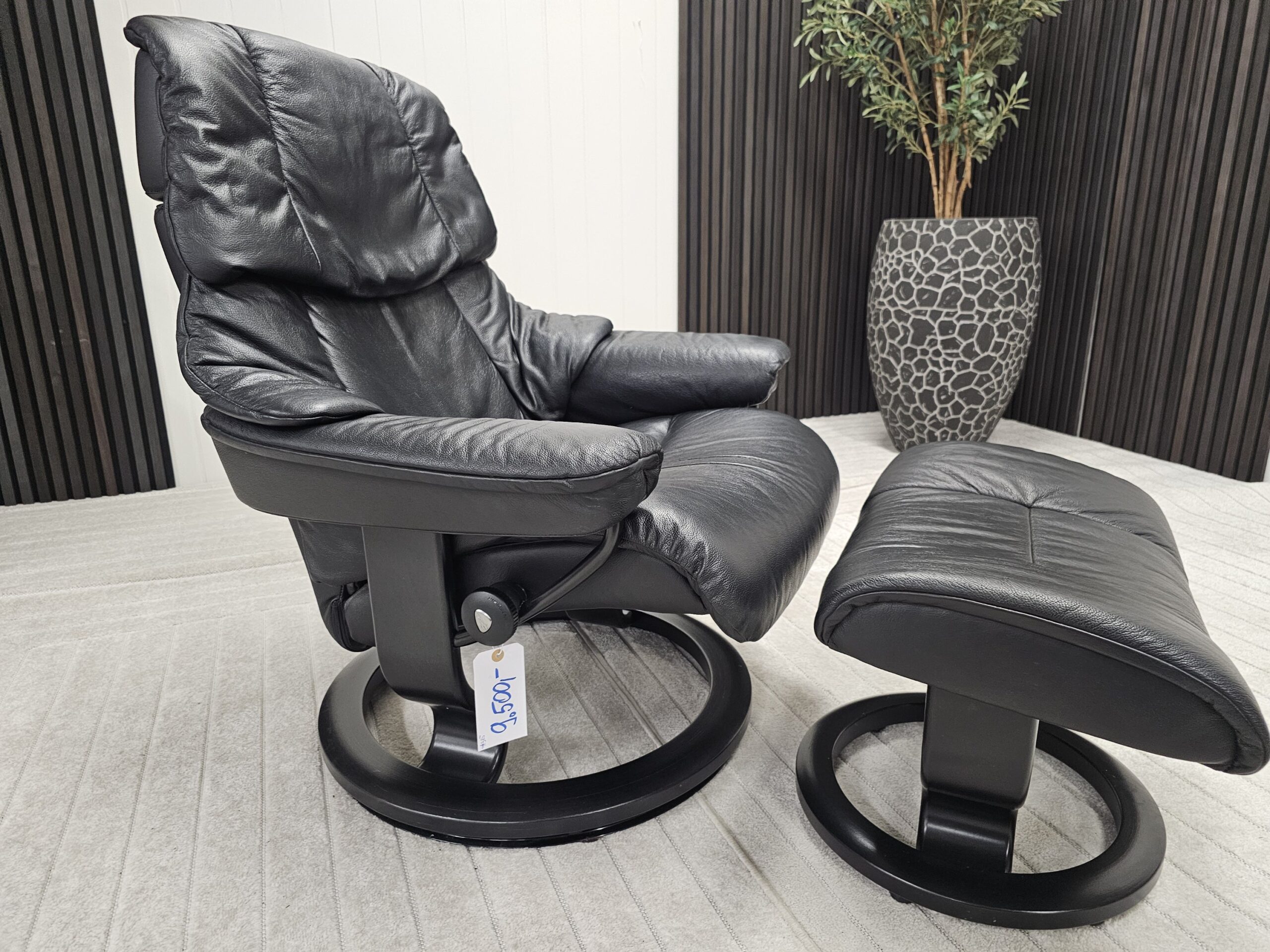 3 stk. Stressless Reno lenestoler med krakk - Bilde 1
