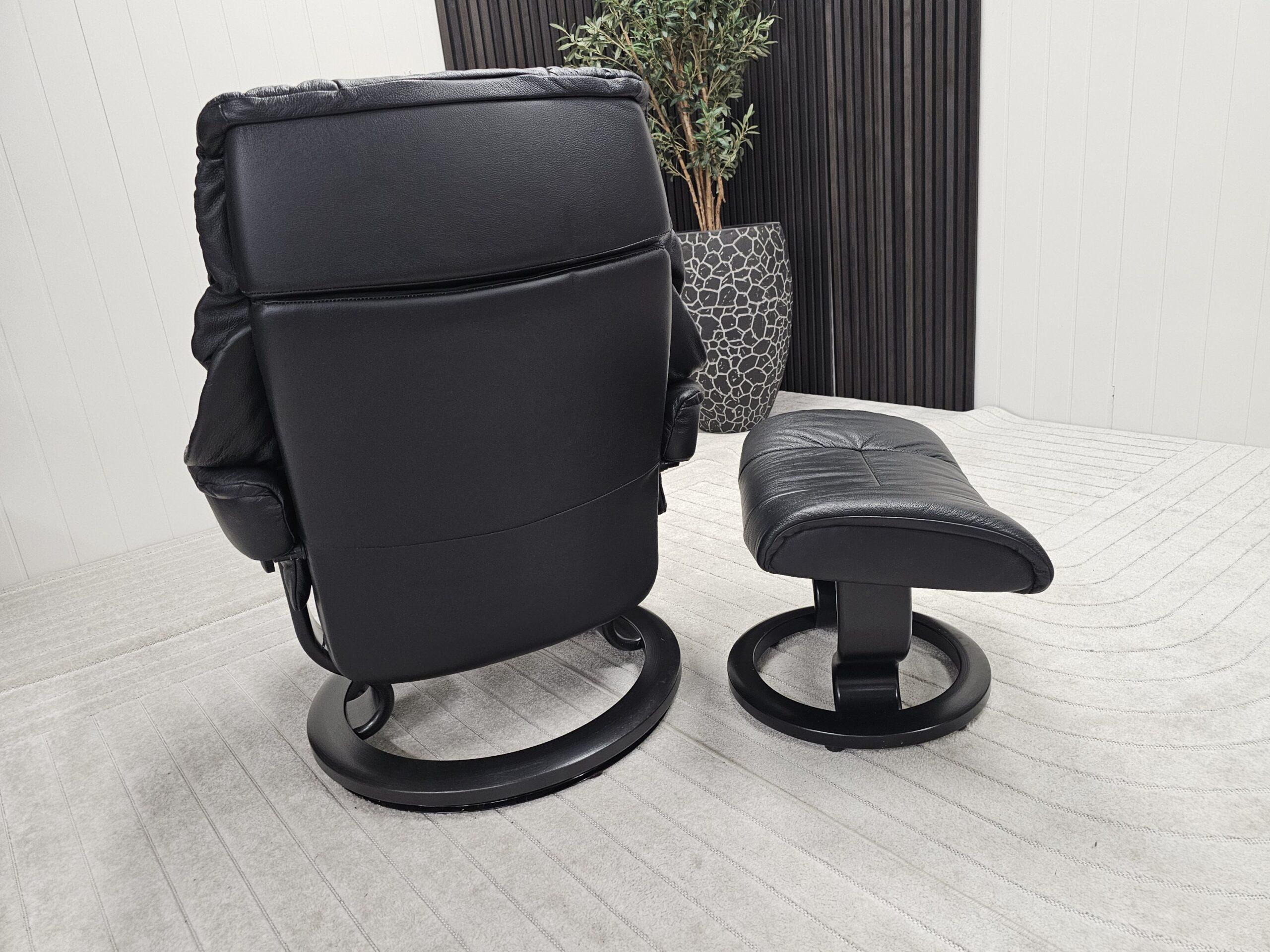 3 stk. Stressless Reno lenestoler med krakk - Bilde 11