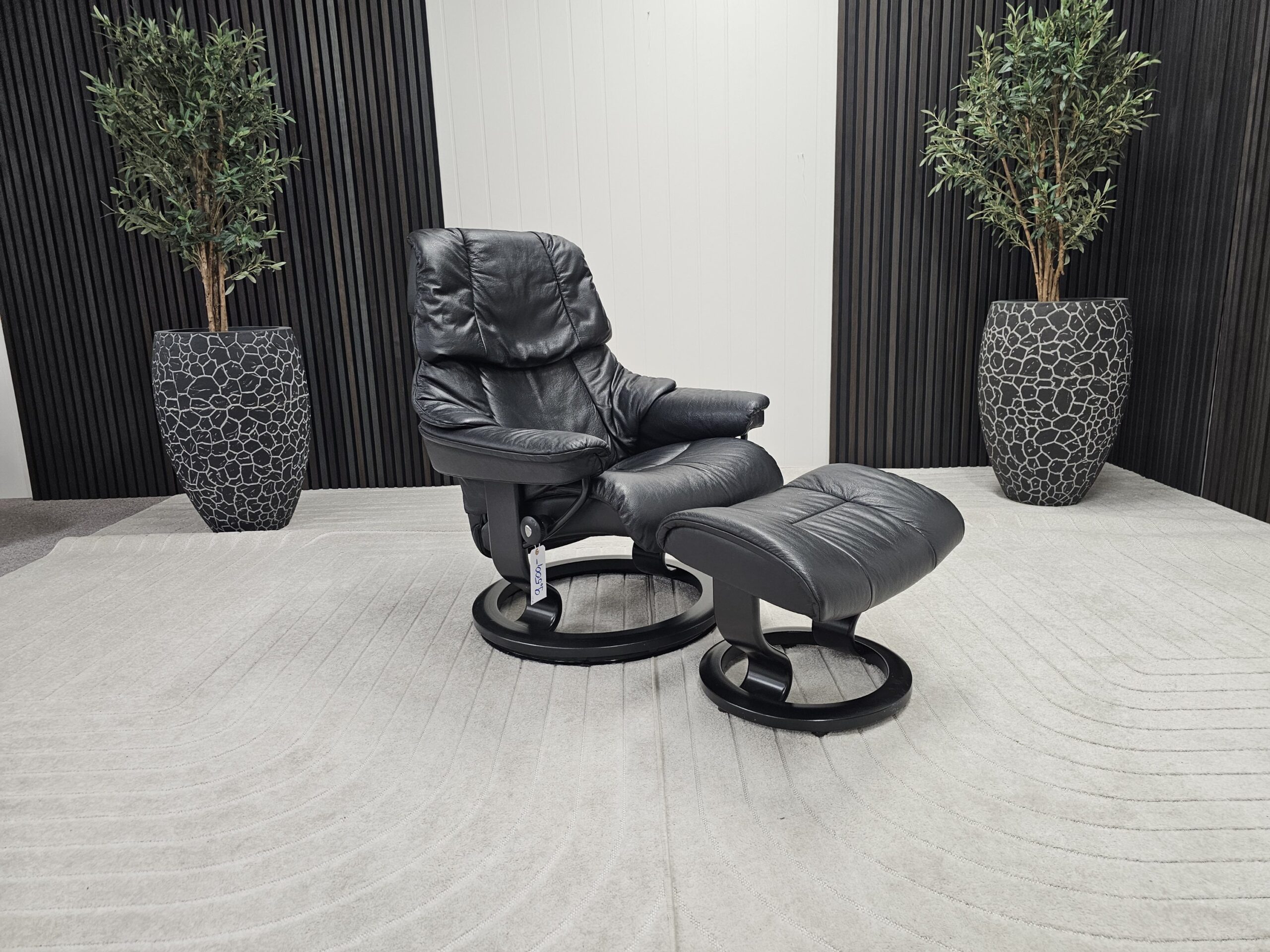 3 stk. Stressless Reno lenestoler med krakk - Bilde 4