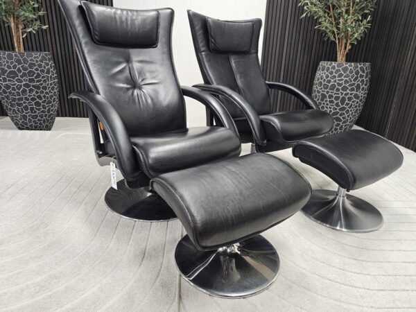2 stk. Brunstad Delta Swing lenestol m/krakk