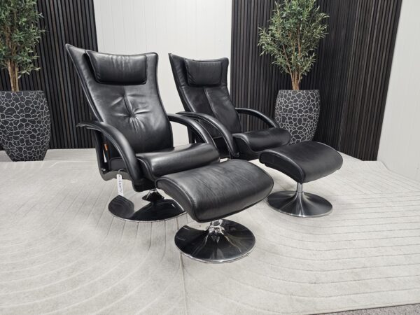 2 stk. Brunstad Delta Swing lenestol m/krakk