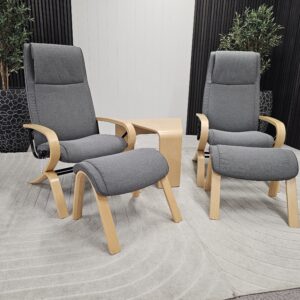 2 stk. Stressless James lenestol m/krakk og bord - Bilde 6