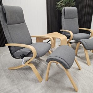 2 stk. Stressless James lenestol m/krakk og bord - Bilde 10