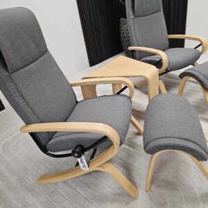 2 stk. Stressless James lenestol m/krakk og bord - Bilde 2