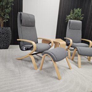 2 stk. Stressless James lenestol m/krakk og bord - Bilde 7