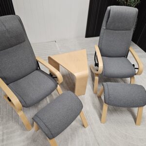 2 stk. Stressless James lenestol m/krakk og bord - Bilde 12