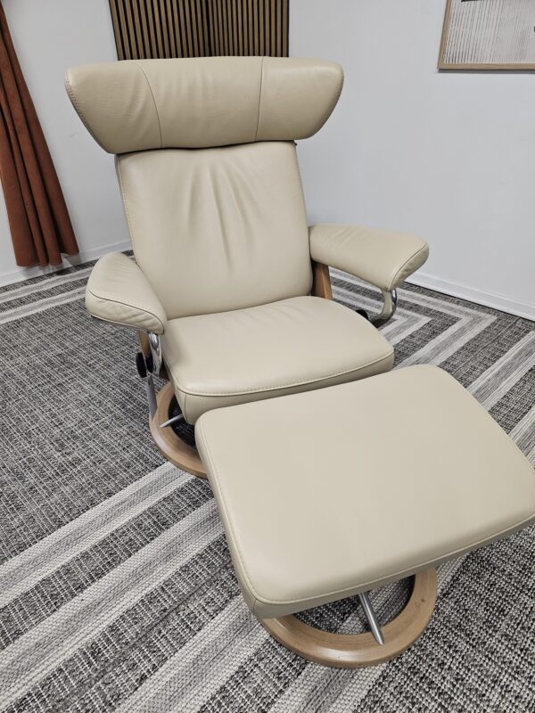 Ikonisk Stressless Jazz Signature lenestol med krakk