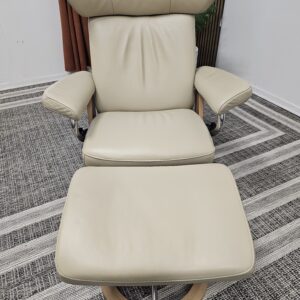 Ikonisk Stressless Jazz Signature lenestol med krakk - Bilde 12