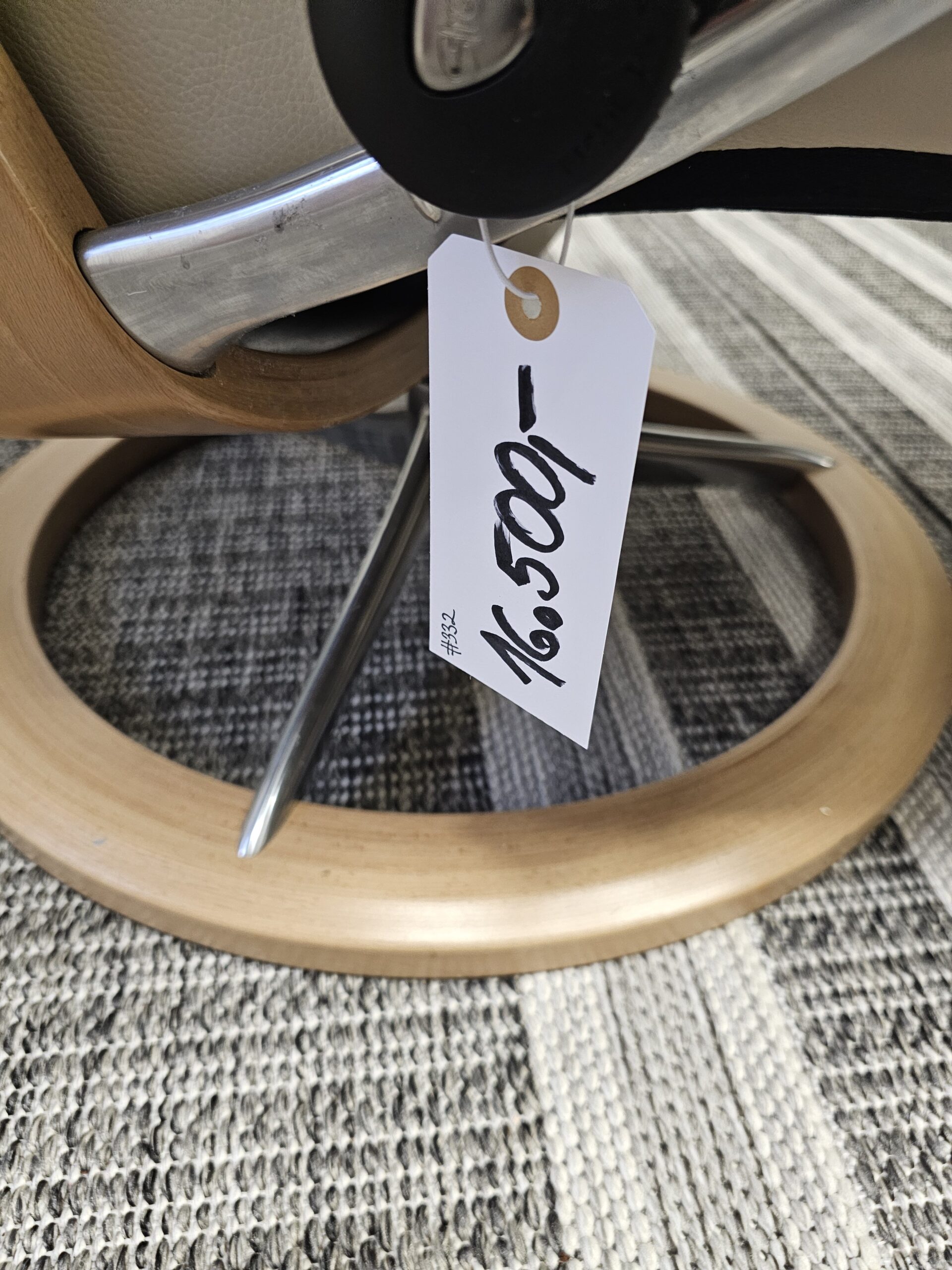 Ikonisk Stressless Jazz Signature lenestol med krakk - Bilde 6