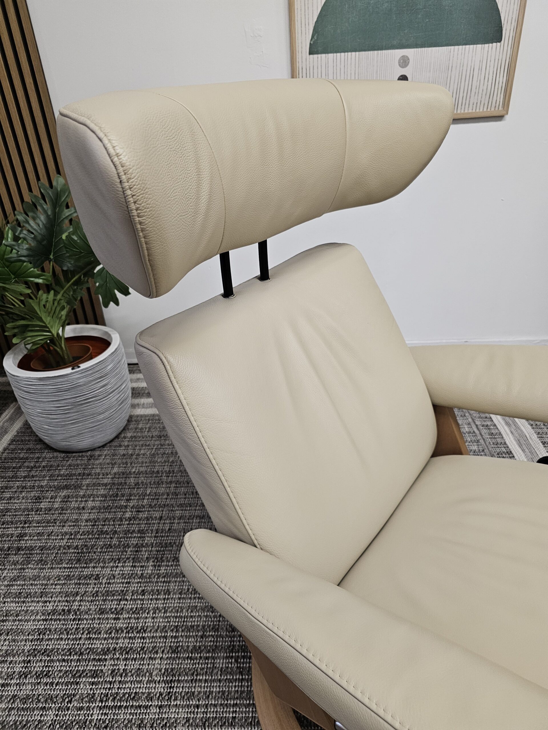 Ikonisk Stressless Jazz Signature lenestol med krakk - Bilde 14
