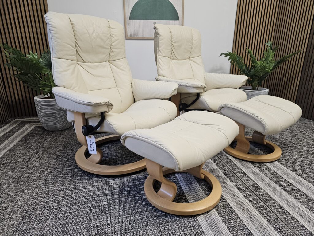 2 stk. Stressless Mayfair lenestol m/krakk