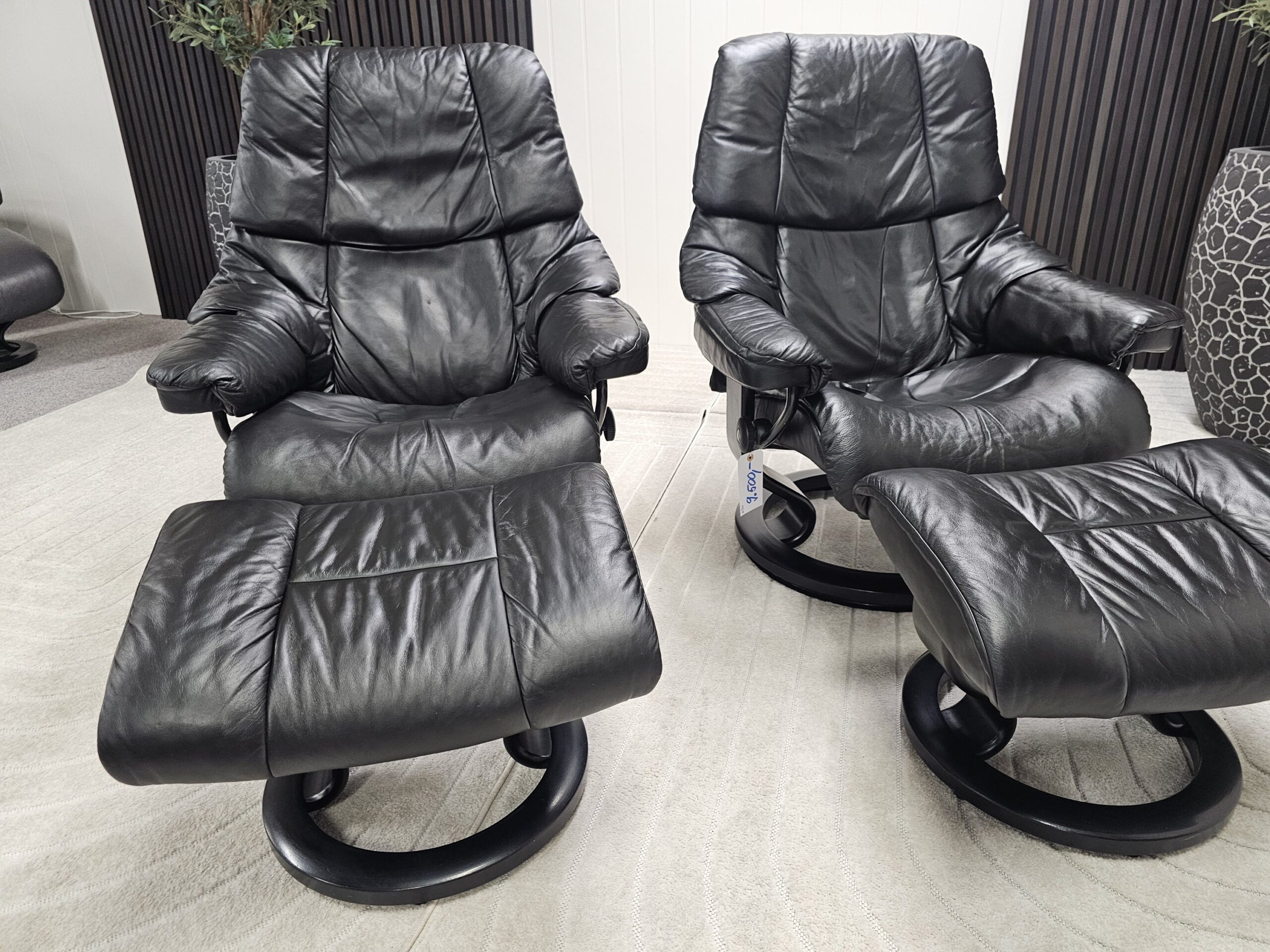 2 stk. Stressless Reno lenestoler med krakk - Bilde 13