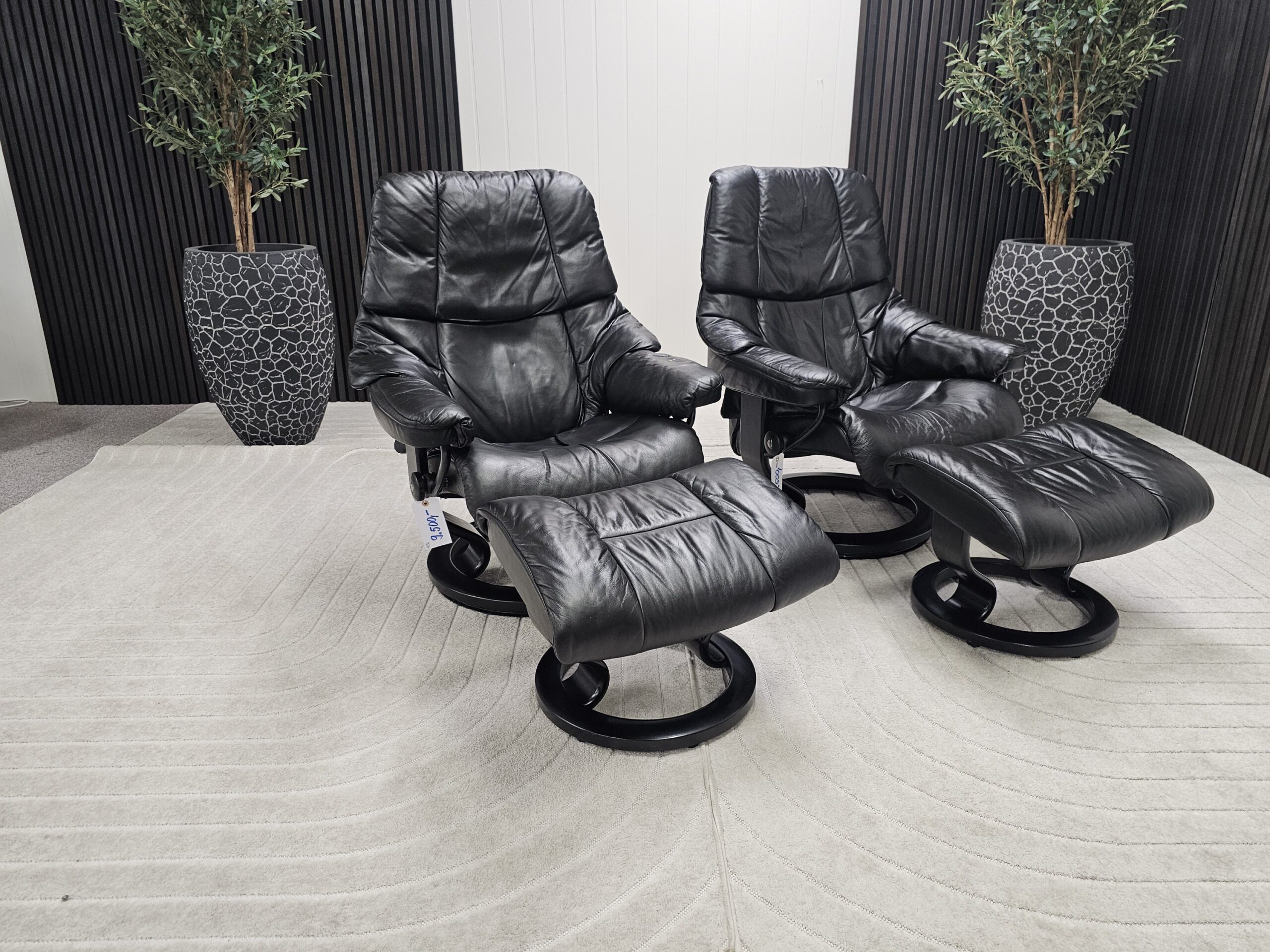 2 stk. Stressless Reno lenestoler med krakk - Bilde 10