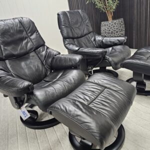 2 stk. Stressless Reno lenestoler med krakk - Bilde 7