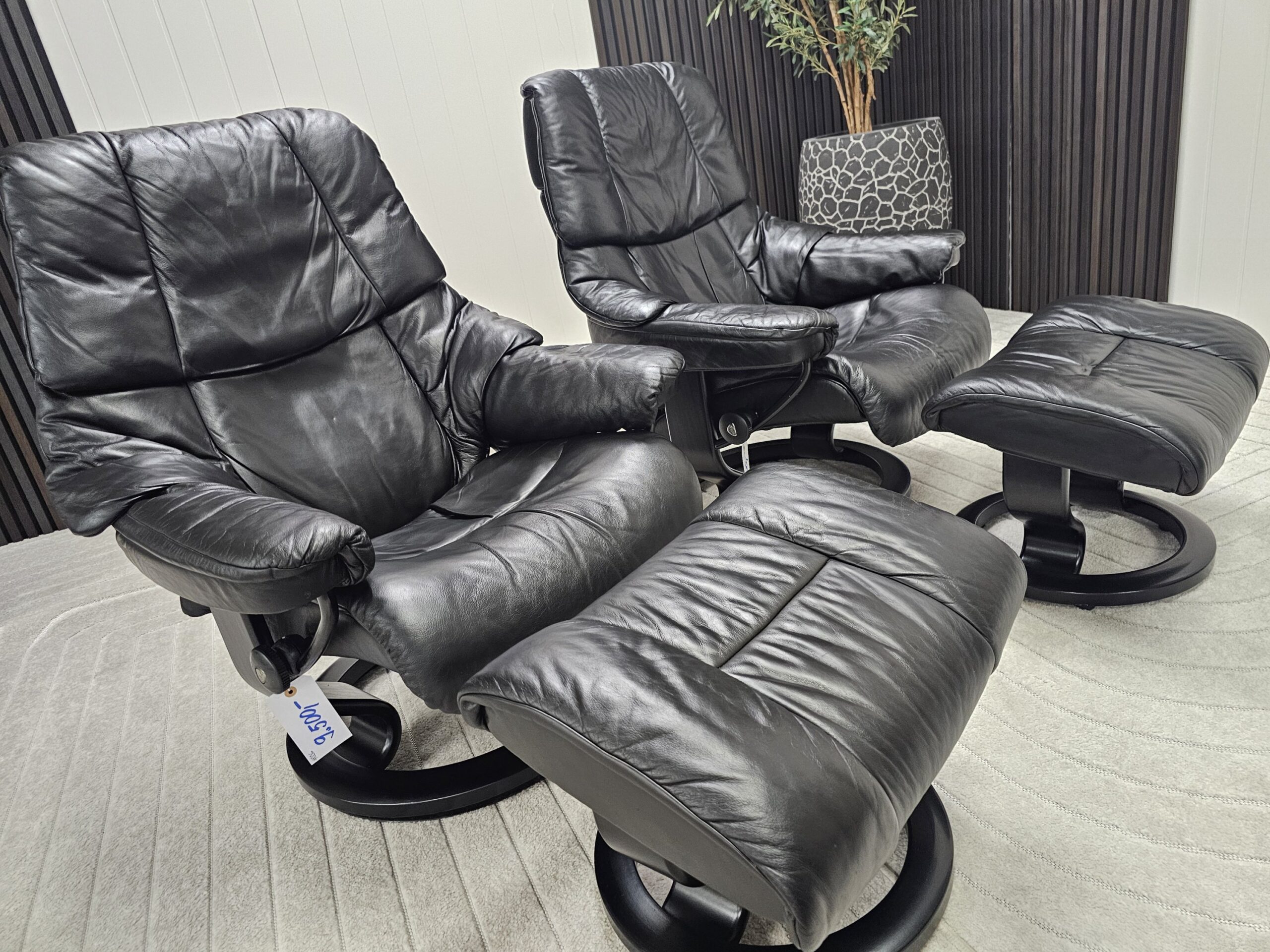 2 stk. Stressless Reno lenestoler med krakk - Bilde 7