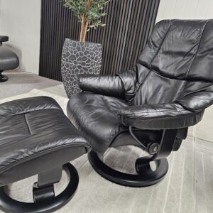 2 stk. Stressless Reno lenestoler med krakk - Bilde 3