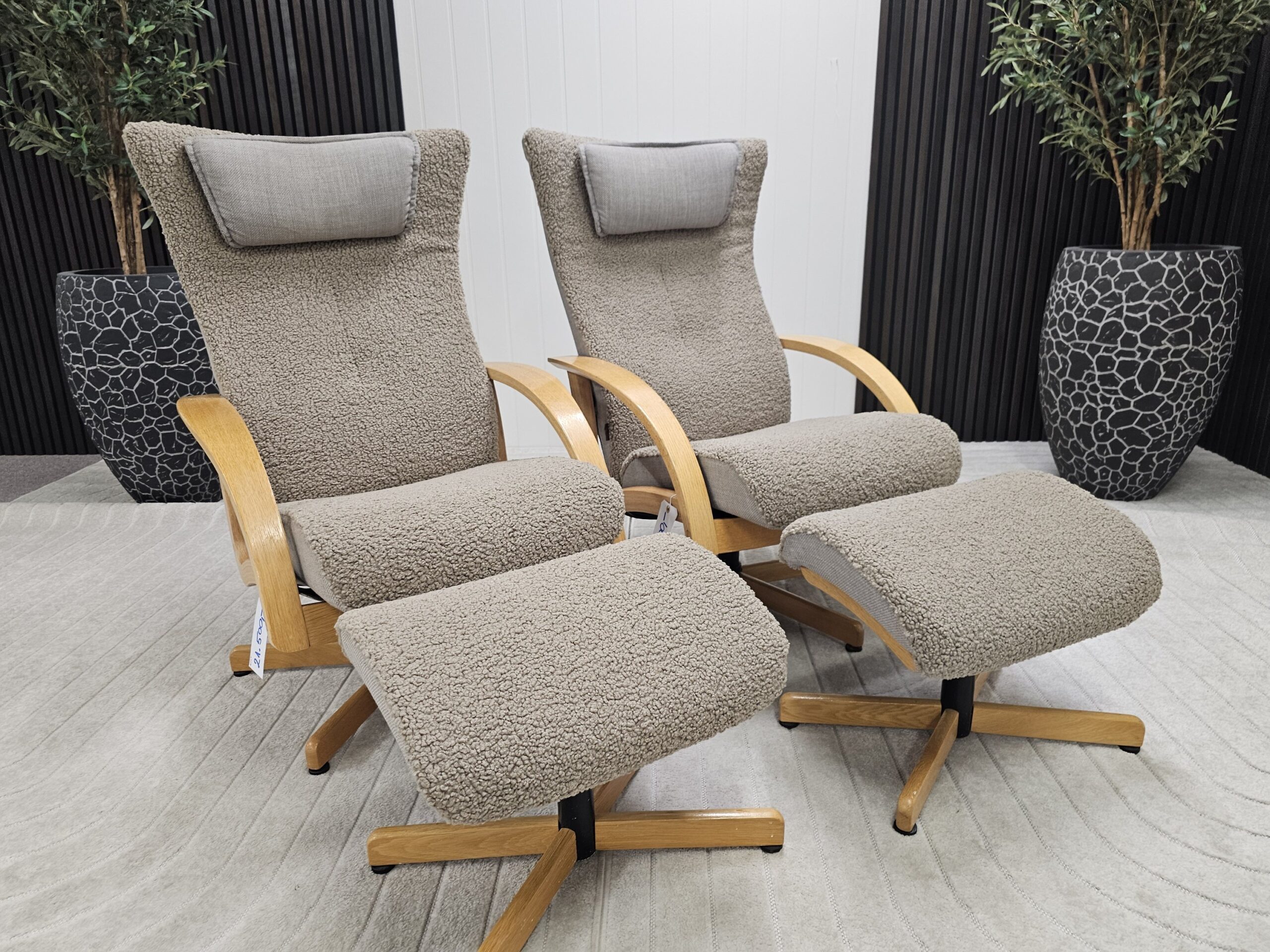 2 stk. Brunstad Swing lenestoler med krakk - Bilde 5