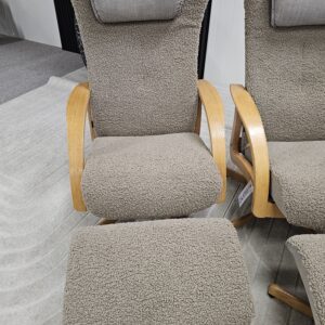 2 stk. Brunstad Swing lenestoler med krakk - Bilde 8