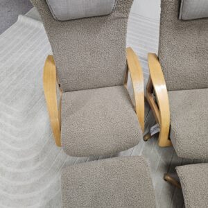 2 stk. Brunstad Swing lenestoler med krakk - Bilde 12