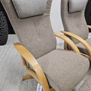 2 stk. Brunstad Swing lenestoler med krakk - Bilde 20