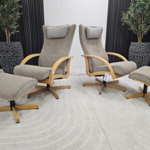 2 stk. Brunstad Swing lenestoler med krakk - Bilde 18