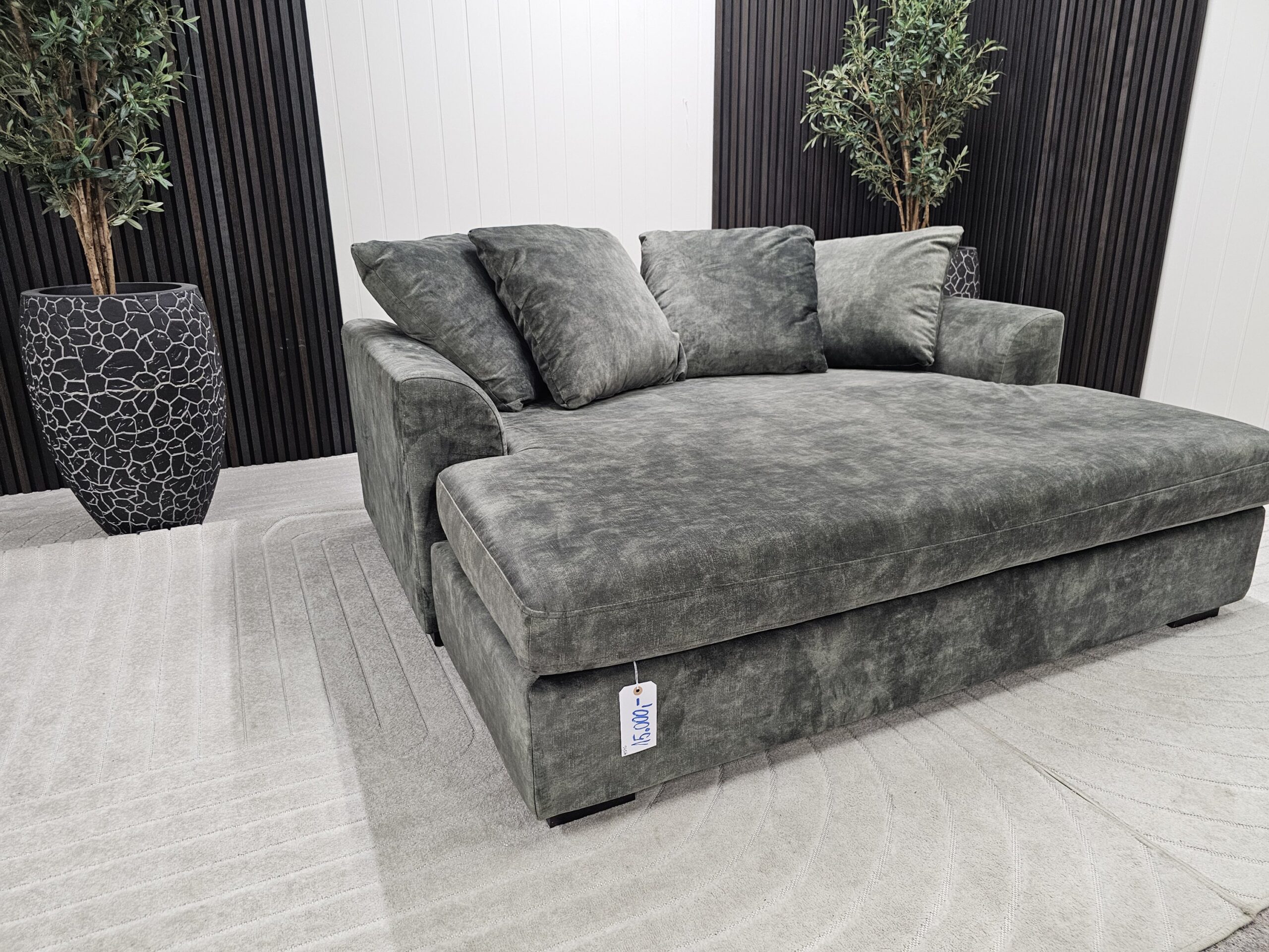 Boston Daybed i velurtekstil Fuji Olivia - Bilde 2