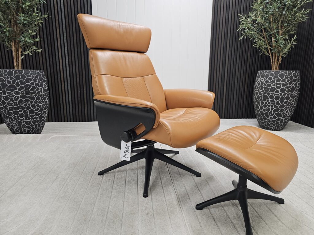 Flexlux Clement lenestol med krakk