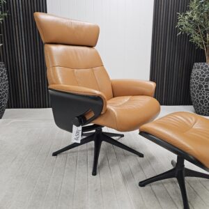 Flexlux Clement lenestol med krakk