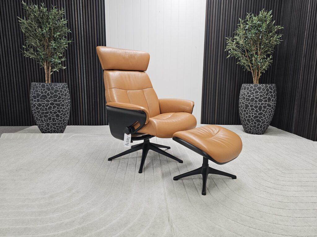 Flexlux Clement lenestol med krakk