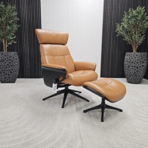 Flexlux Clement lenestol med krakk - Bilde 2