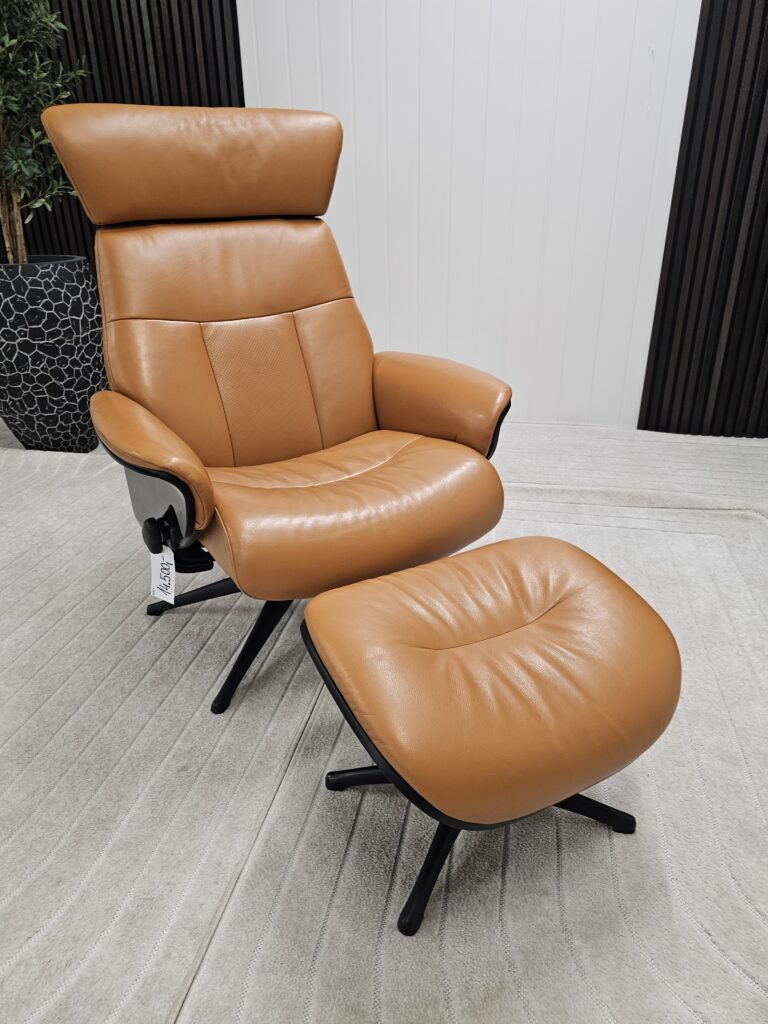 Flexlux Clement lenestol med krakk