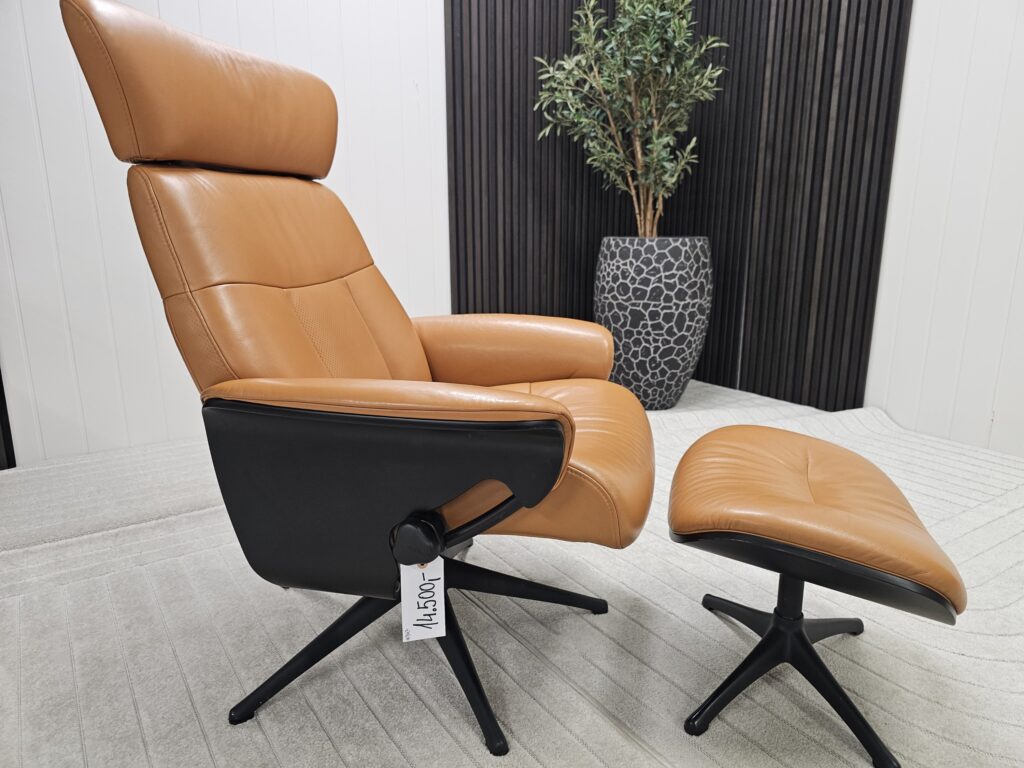Flexlux Clement lenestol med krakk