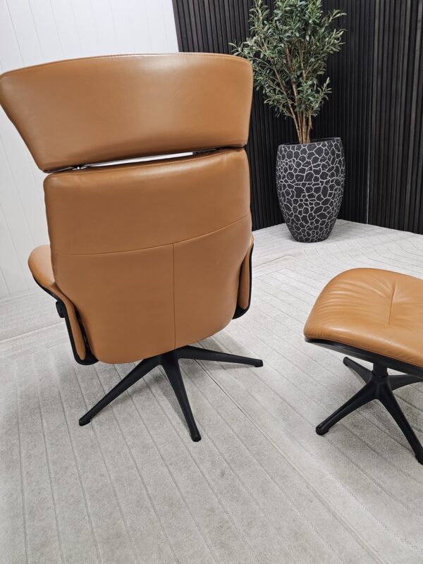 Flexlux Clement lenestol med krakk