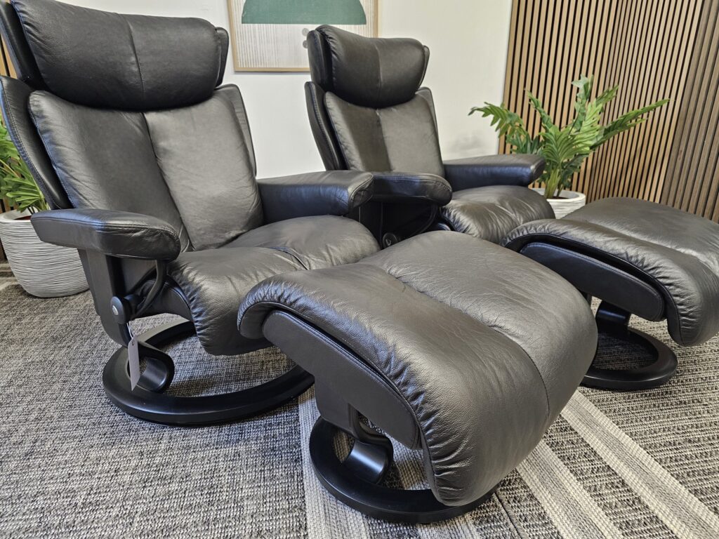 1 stk. Stressless® Magic lenestol med krakk