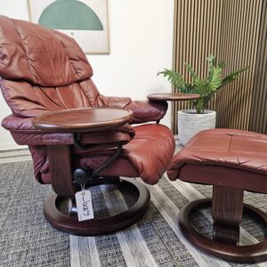 Stressless Reno lenestol m/krakk + 2 Stressless Swing bord - Bilde 8