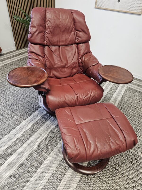 Stressless Reno lenestol m/krakk + 2 Stressless Swing bord