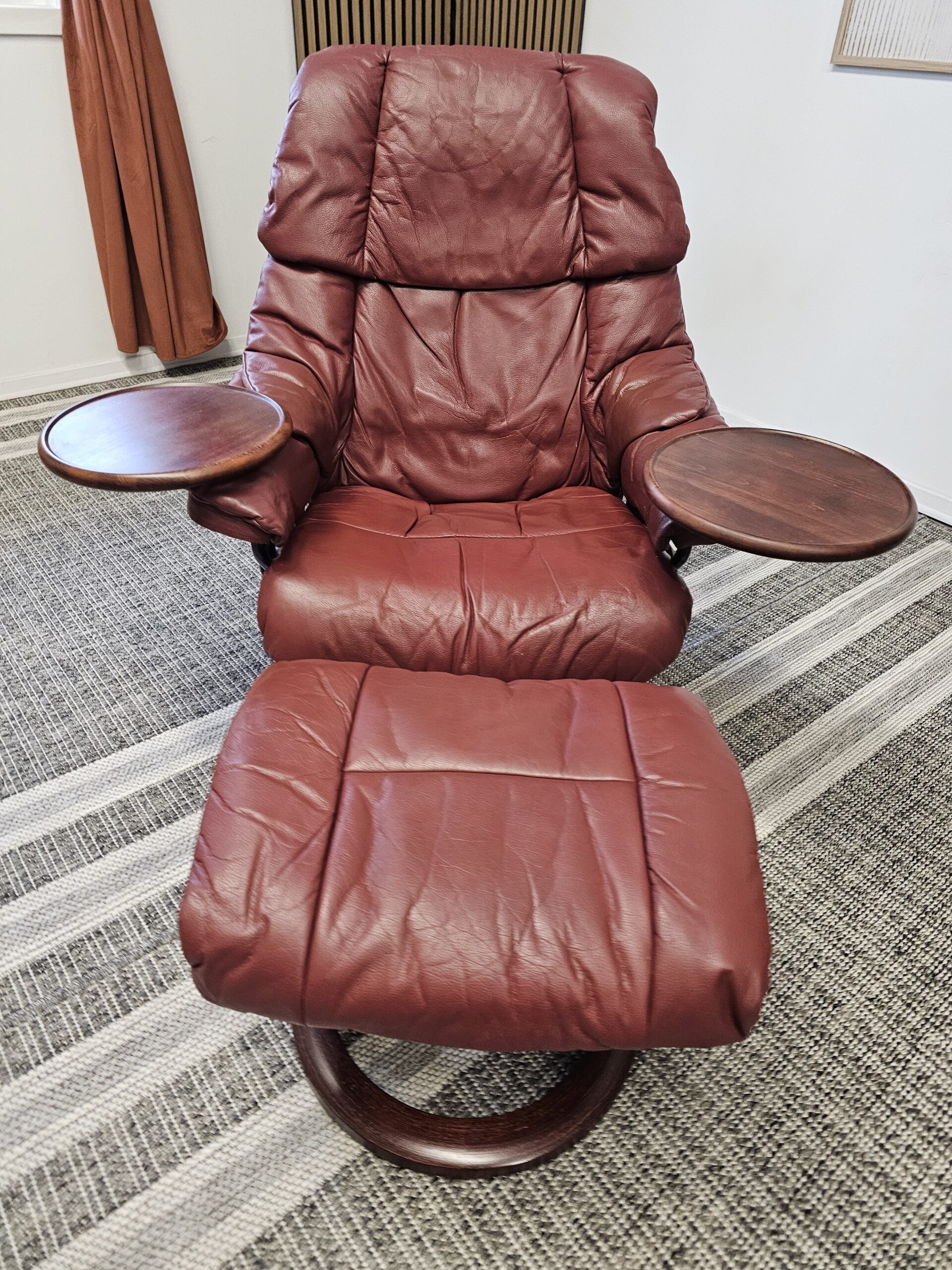 Stressless Reno lenestol m/krakk + 2 Stressless Swing bord - Bilde 13