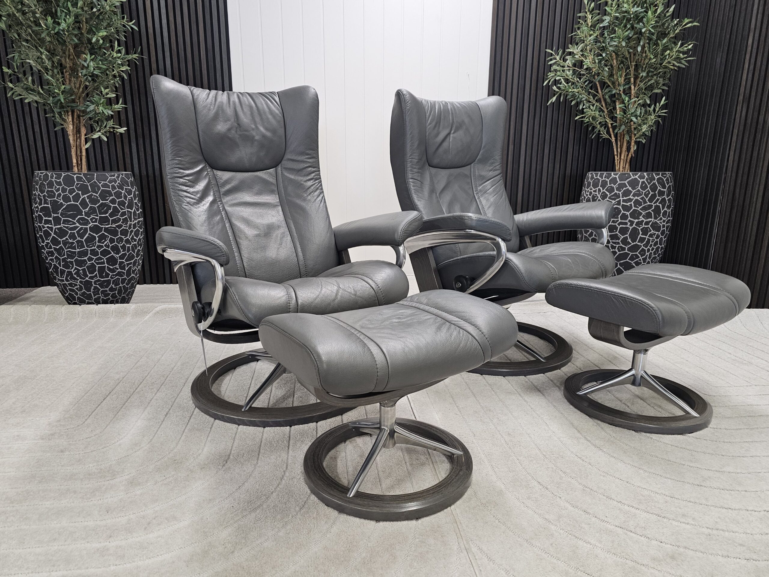2 stk. Stressless Wing Signature lenestol m/krakk - Bilde 3
