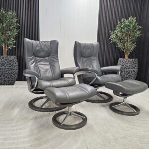 2 stk. Stressless Wing Signature lenestol m/krakk - Bilde 2