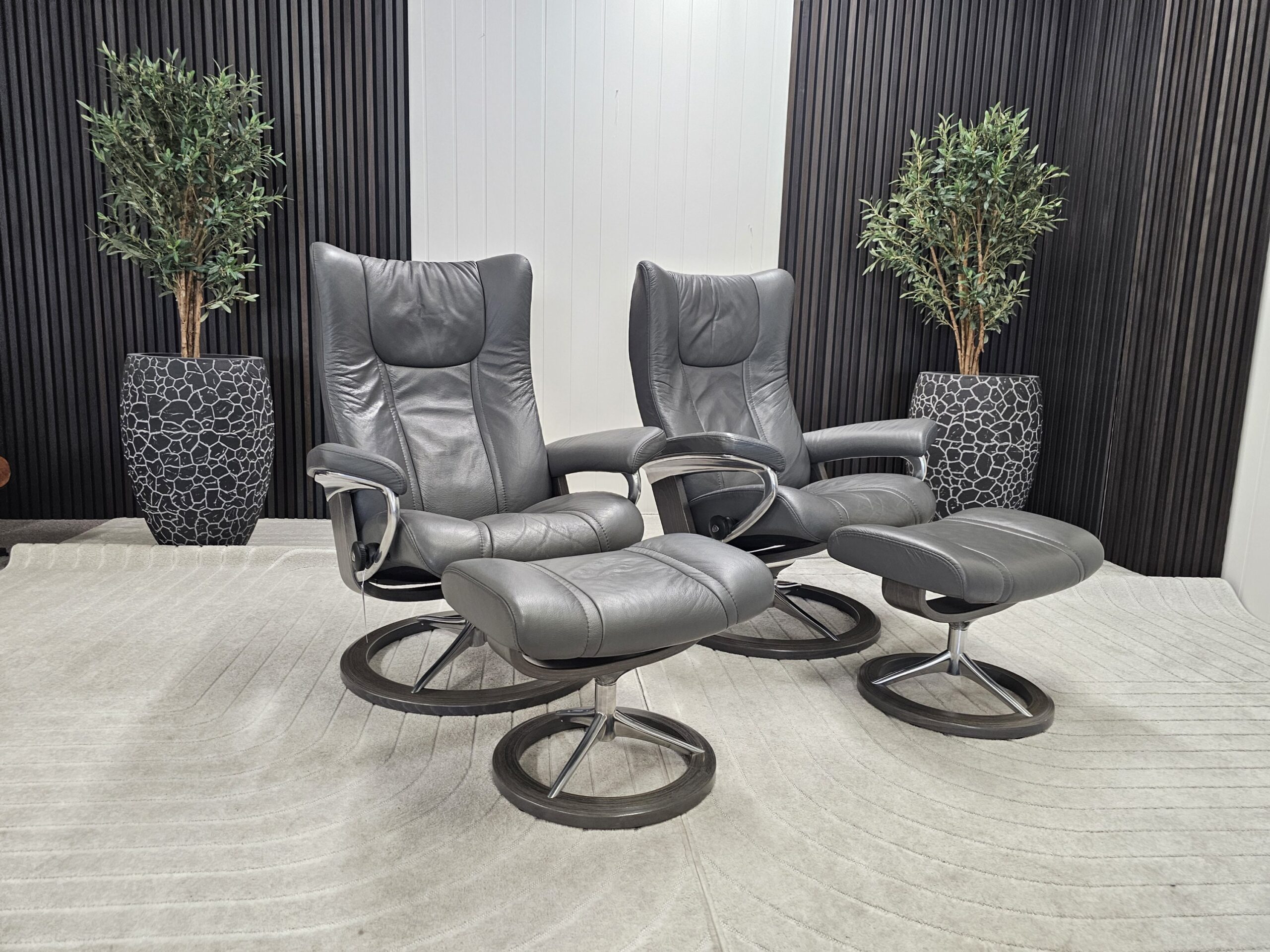 2 stk. Stressless Wing Signature lenestol m/krakk - Bilde 2