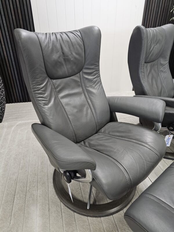 2 stk. Stressless Wing Signature lenestol m/krakk