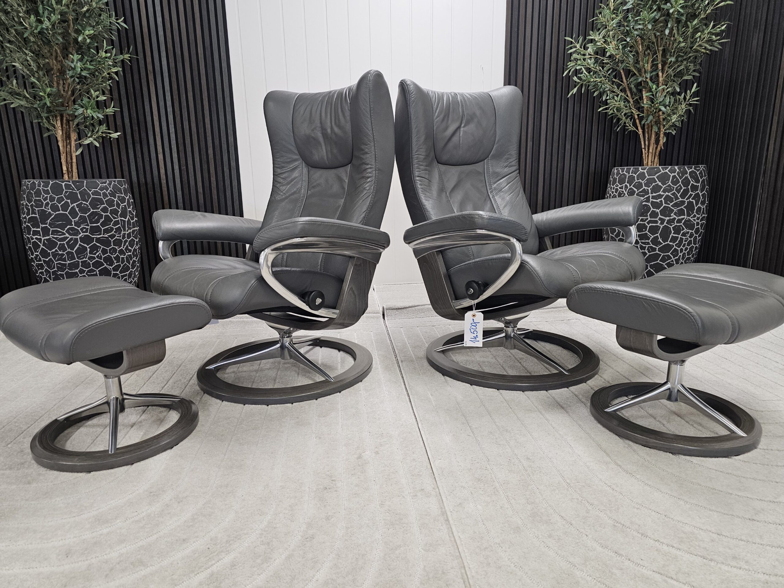 2 stk. Stressless Wing Signature lenestol m/krakk - Bilde 9
